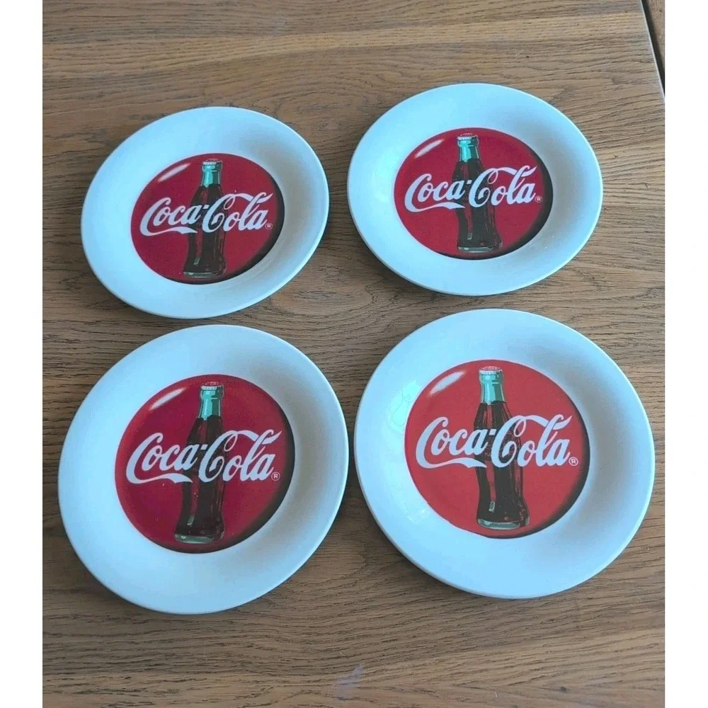 COCA-COLA‎ Plates lot of 4  Salad Dessert Gibson 7 3/4